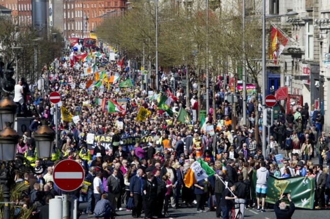 18/04/2015.Bin Your Bill - Water protest. Pictured