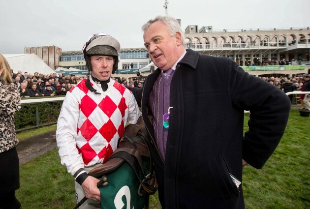 Andrew Lynch with owner Stephen Curan in the parade ring