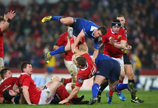 Eoin Reddan and Andrew Conway upended