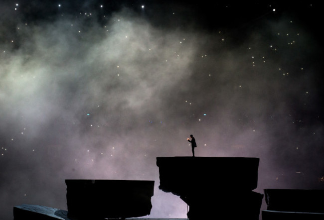 A view during the opening ceremony's entertainment