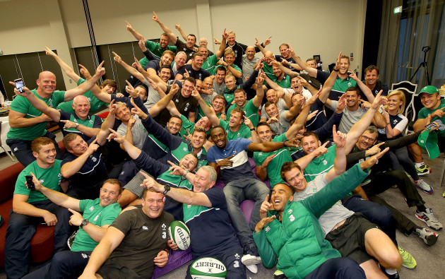 World Record holder athlete Osain Bolt meets the Irish Rugby Squad 21/12/2015