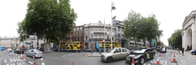 12/08/2014. Dublin City. Pictured College Green in