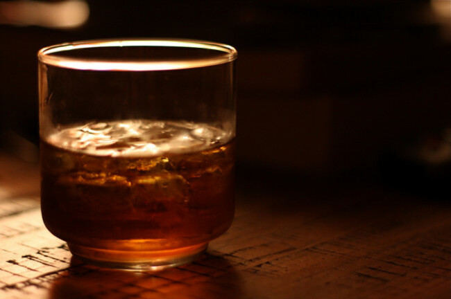 whiskey on the rocks