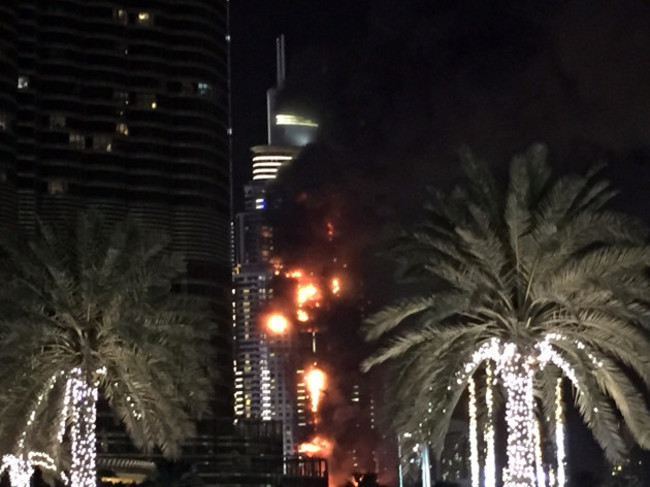 Mideast Dubai Fire