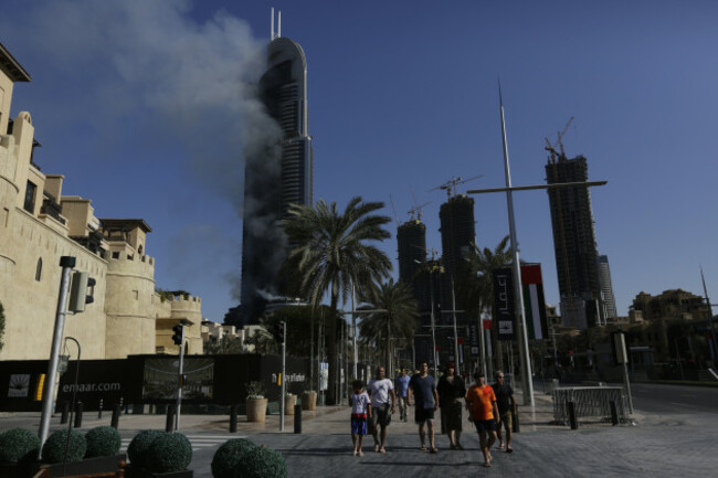 Mideast Emirates Fire