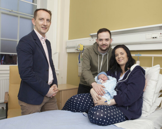 New Years Baby boy in Rotunda Hospital