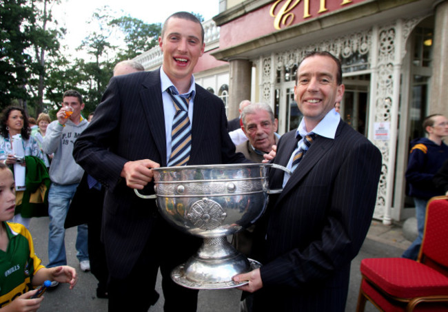 Kieran Donaghy and manager Pat O'Shea 17/9/2007