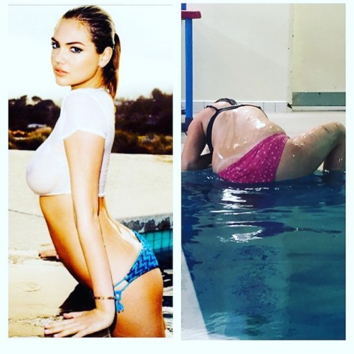 We're getting a pool! Let the sexiness begin! #celestechallengeaccepted #kateupton #funny
