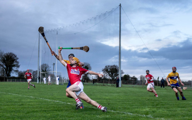 David Reidy tackles Conor Twomey