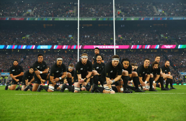 The All Blacks perform the Haka