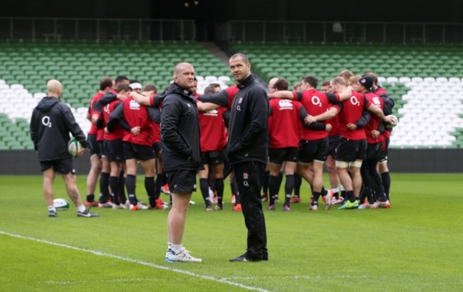 Rugby Union - 2015 RBS Six Nations - Ireland v England - England Captains Run - Aviva Stadium