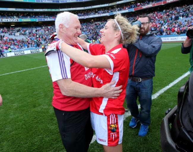 Eamonn Ryan and Valerie Mulcahy celebrate