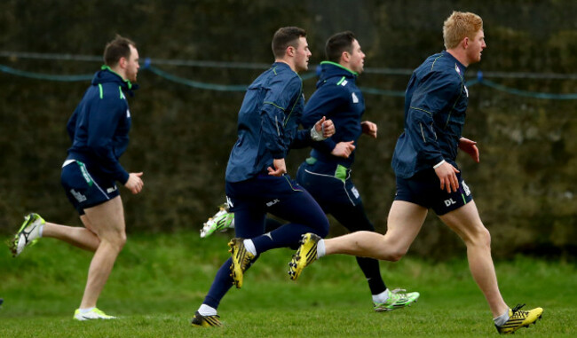 Eoin McKeon, Robbie Henshaw, John Cooney and Darragh Leader