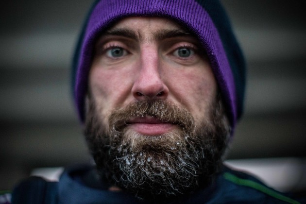 John Muldoon with frost in his beard following training