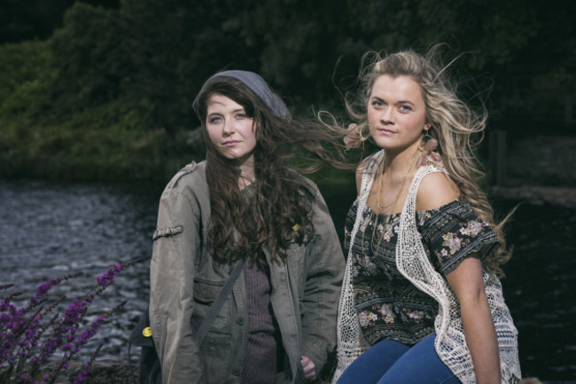 From L-R- Róisín Ní Chéileachair as MONA and Fionnuala Gygax as BEA