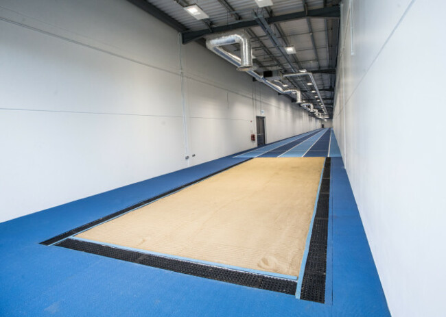 A view of the long jump at the High Performance Training Centre
