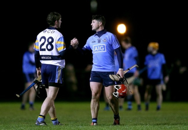 David Treacy and Sean Moran after the game