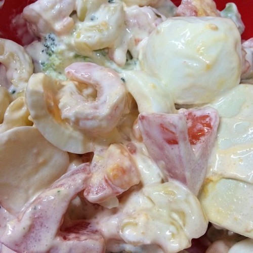 #cooking #salad #小エビと玉子とトマトのサラダ #shrimp #egg #tomato #mayonnaise