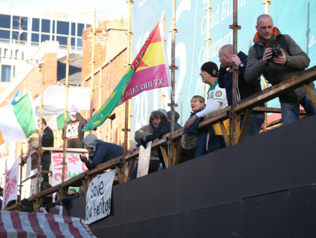 8/1/2016.Some of the protesters that have occupied