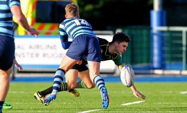 Finn Mulcahy is tackled