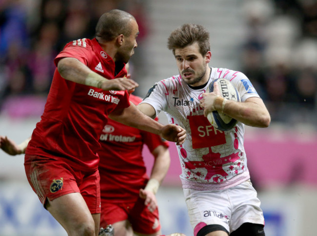 Simon Zebo with Hugo Bonneval