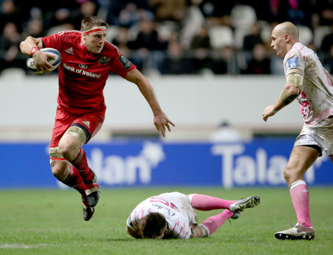 CJ Stander with Sergio Parisse and Hugo Bonneval