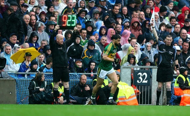 Paul Galvin takes to the field