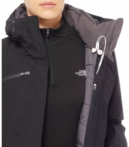 north face descendit jacket black