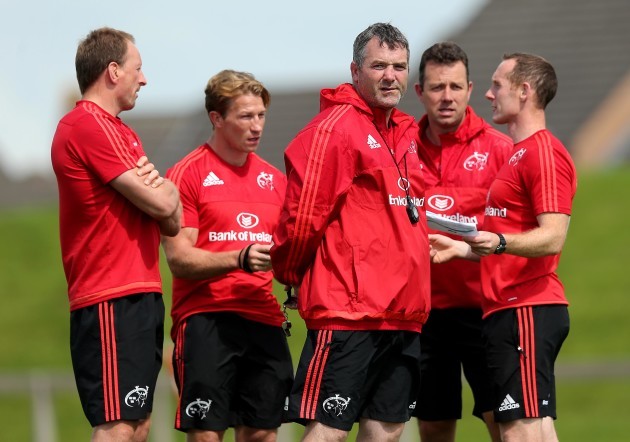 Anthony Foley with his management team