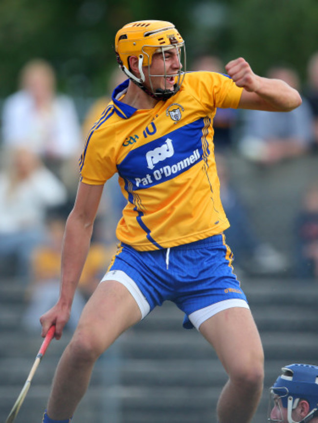 Peter Duggan celebrates scoring