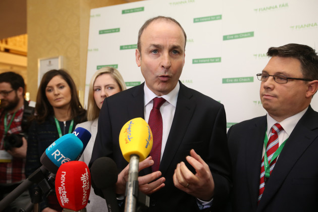 16/1/2016 Party Leader Micheal Martin speaking to