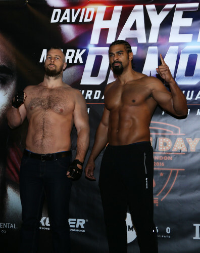 David Haye v Mark De Mori - Weigh-In - Cineworld at the O2