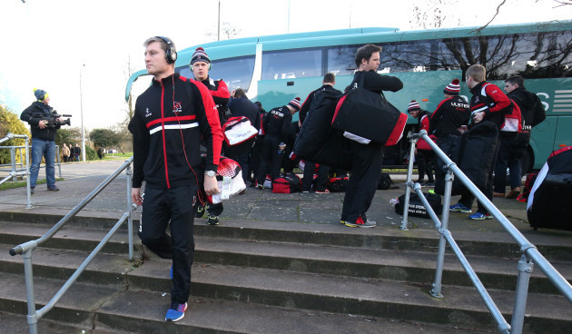 The Ulster team arrive