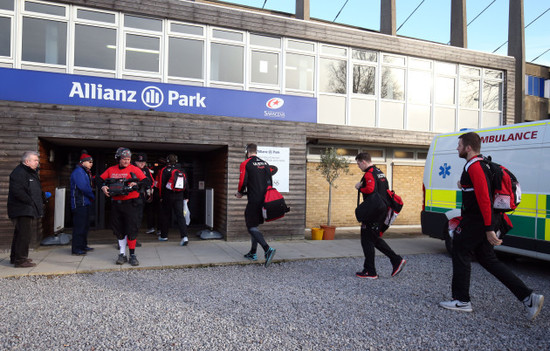 The Ulster team arrive