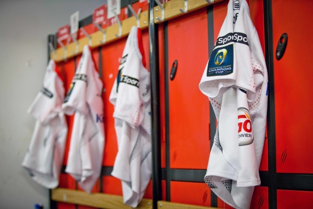 A view of the Ulster dressing room