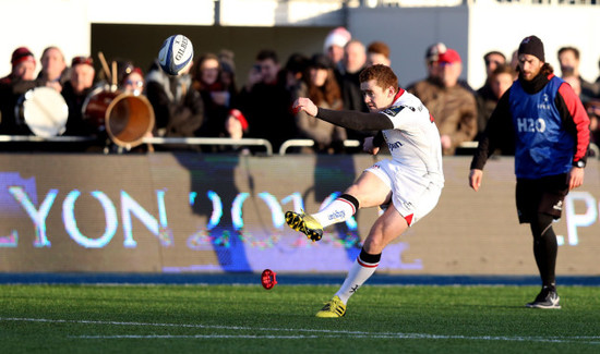 Paddy Jackson kicks a conversion