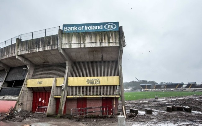 A view of Pairc Ui Chaoimh being redeveloped