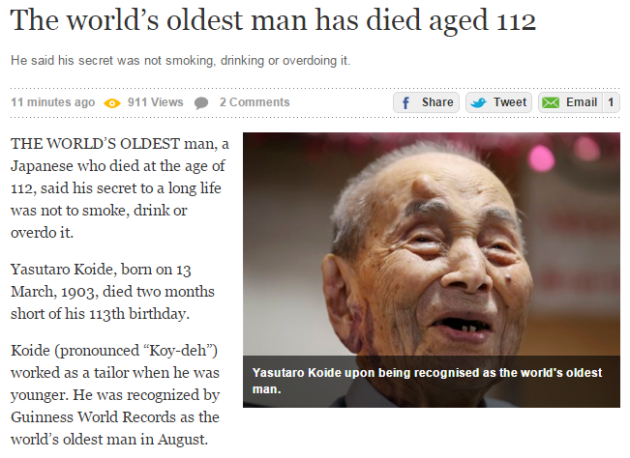 oldest man