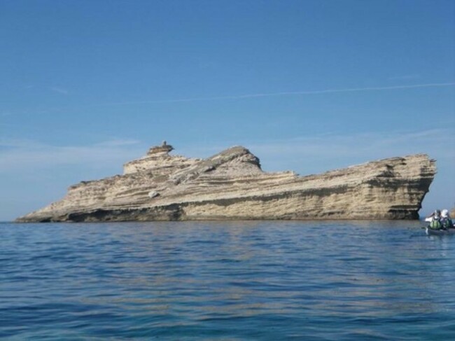 A rock that looks like a ship