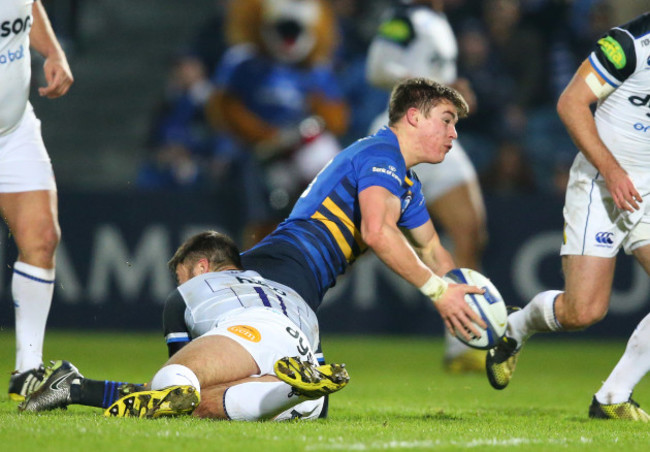 Garry Ringrose is tackled by Matt Banahan