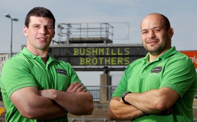 Denis Leamy and Rory Best