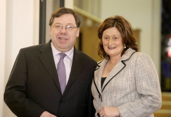 18/01/2011. An Taoiseach Brian Cowen and his wife