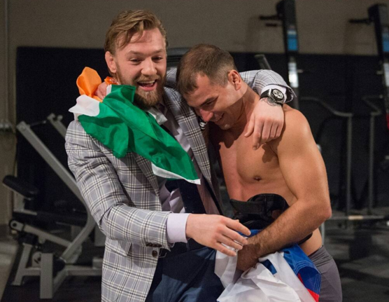 Lobov and McGregor during The Ultimate Fighter.