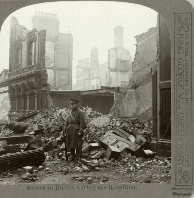 01_PressImage l Stereoscopic view of Dublin ruins, 1916