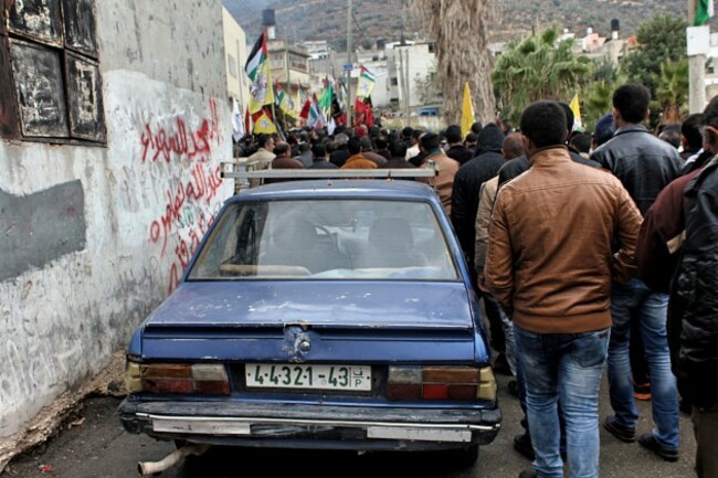 18.12.15, Memorial march to home of killed teenager, Abdullah Nasasreh, Beit Furik, West Bank. A.Dunne