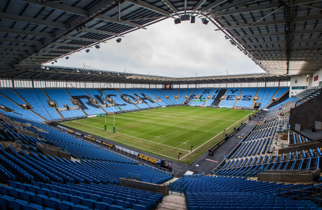 A view of the Ricoh Arena before the game