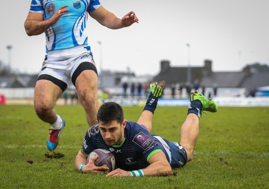 Tiernan O'Halloran scores their first try