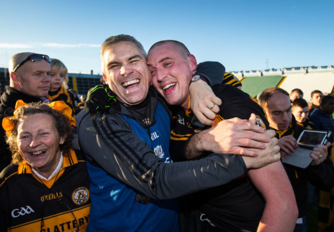 tephen Stack celebrates with Kieran Donaghy