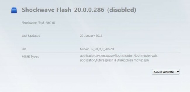 Shockwave flash firefox