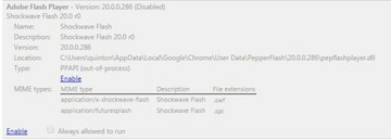 Shockwave flash chrome